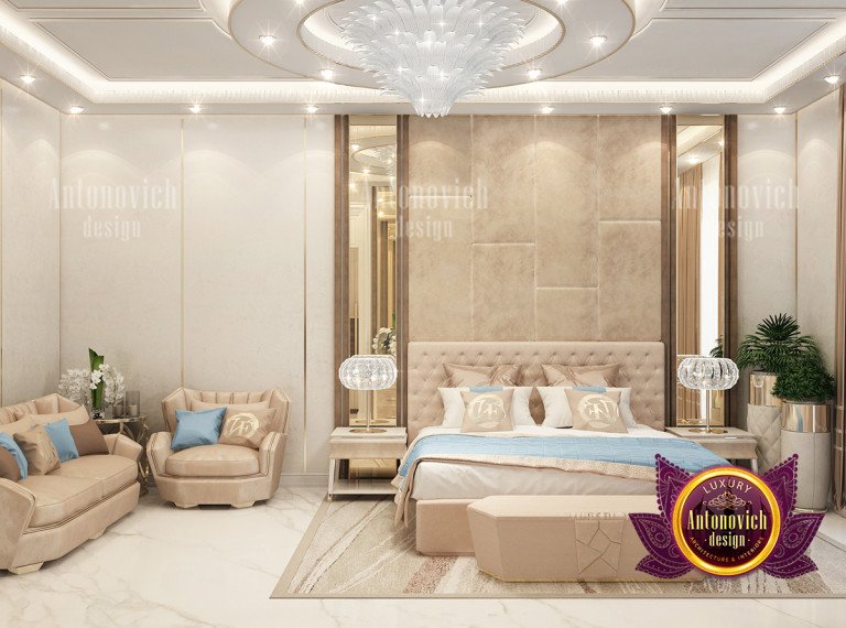 Luxurious bedroom suite with a grand walk-in closet and spa-like bathroom