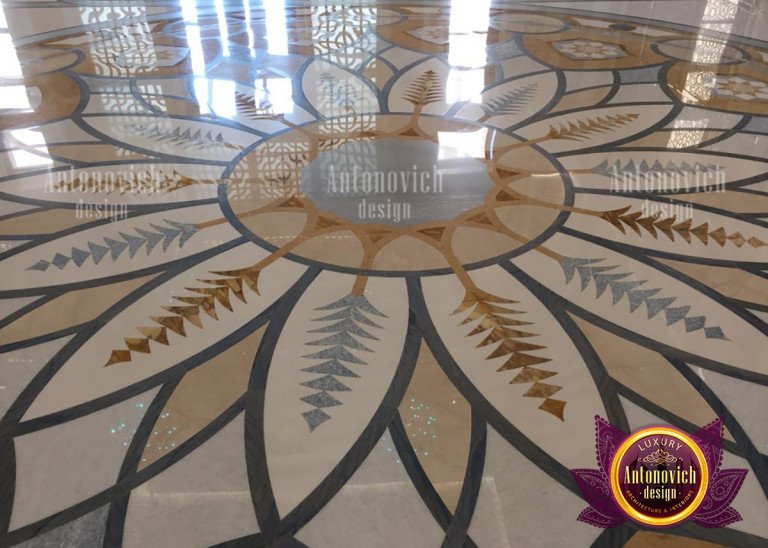 Intricate geometric marble design for a modern appeal