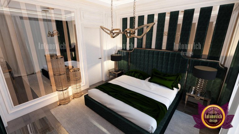 Sophisticated dark luxury bedroom furniture by Antonovich Home