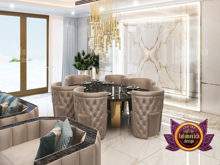 Luxurious living room designed by top UAE interior designer