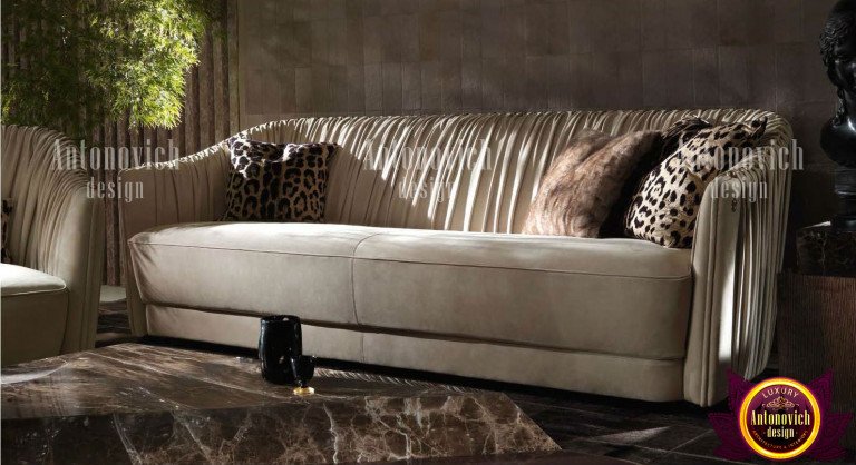 Innovative modern sofa design with sleek lines and luxurious materials