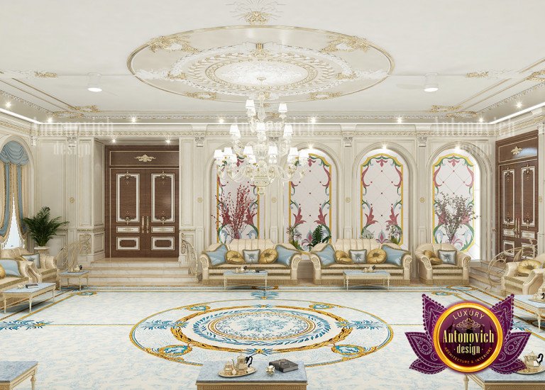 Majestic classical Majlis with stunning architectural details