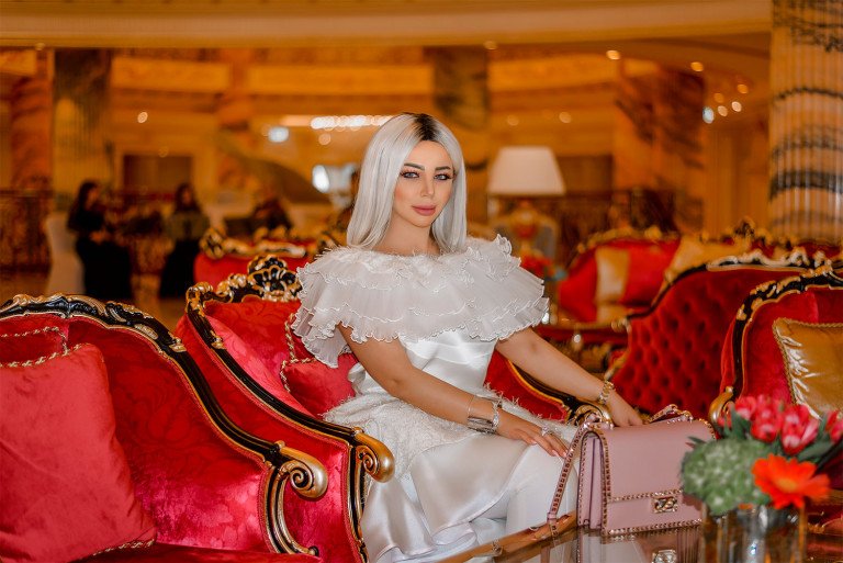 Luxurious Arabian-inspired Majlis seating arrangement