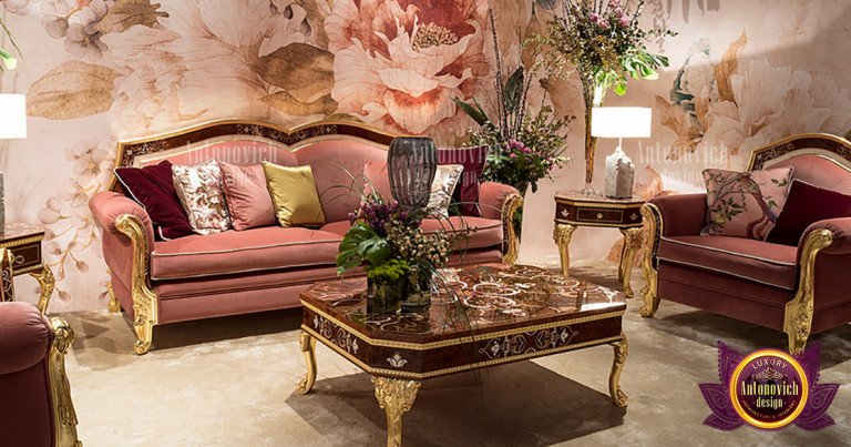 Elegant bedroom furniture by Katrina Antonovich in Jumeirah