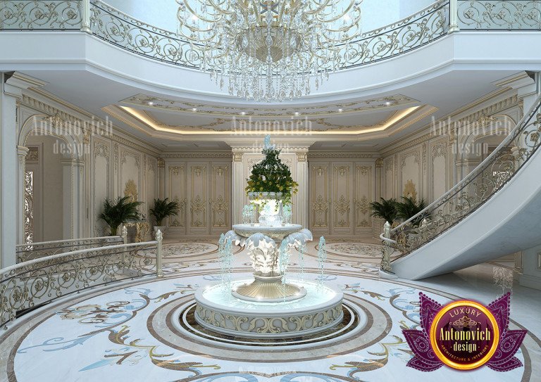 Elegant chandeliers illuminating a magnificent hall