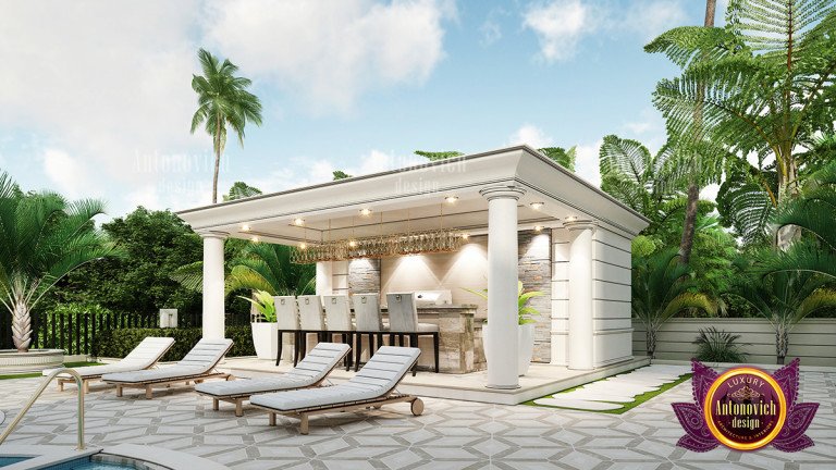 Opulent Dubai villa showcasing exquisite exterior design