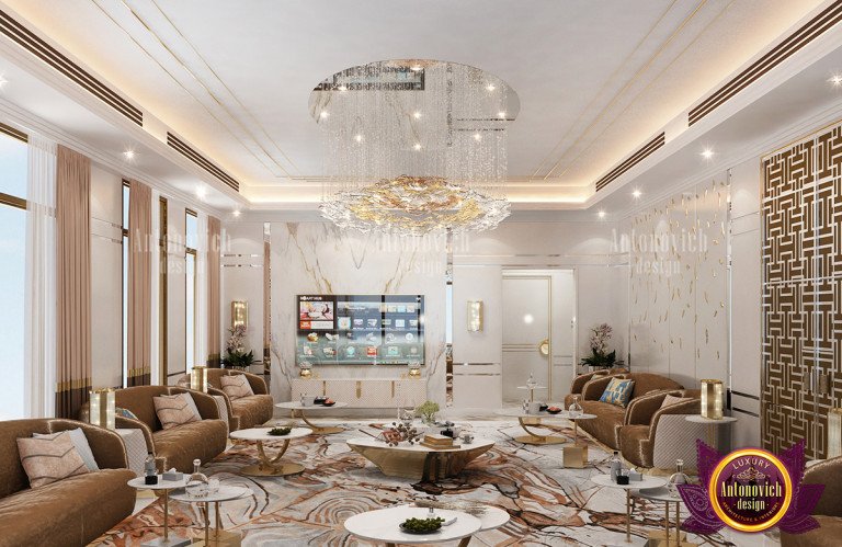 Luxurious Majlis interior with intricate detailing
