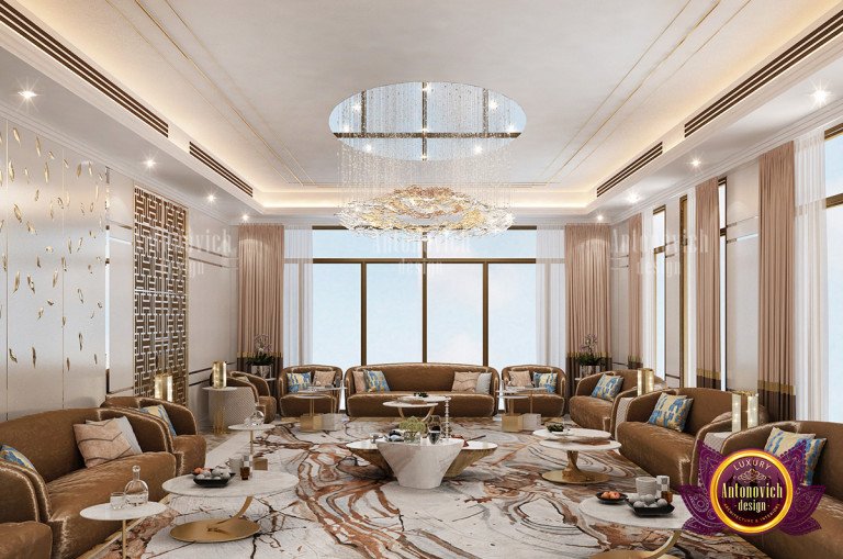 Modern Majlis design with a touch of tradition