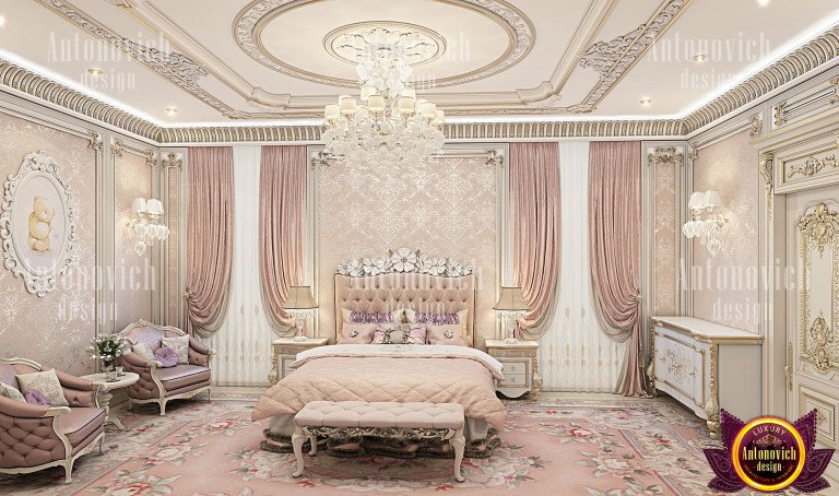 Children Room Design by Katrina Antonovich: Delicate Luxury with Exotic Motifs