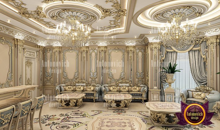 luxury hall interior design Dubai