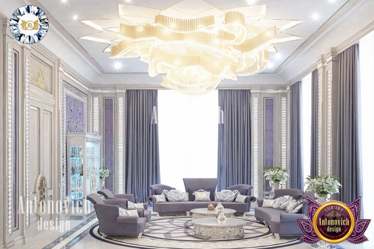 Katrina Antonovich standing in a luxurious Dubai interior