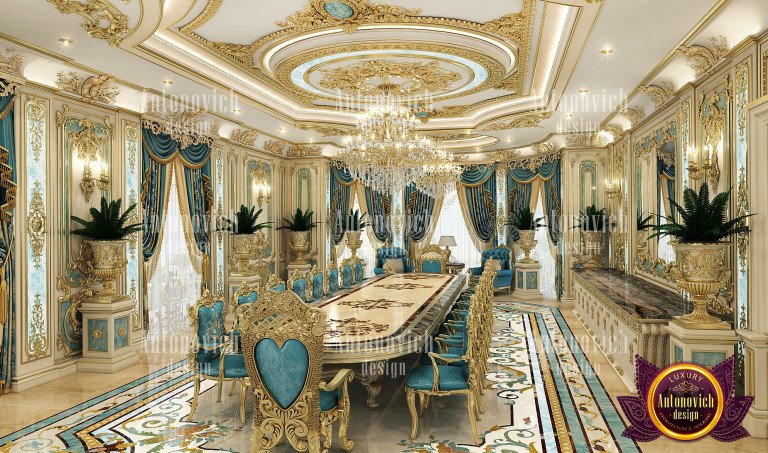 Exquisite classic interior design elements in Dubai