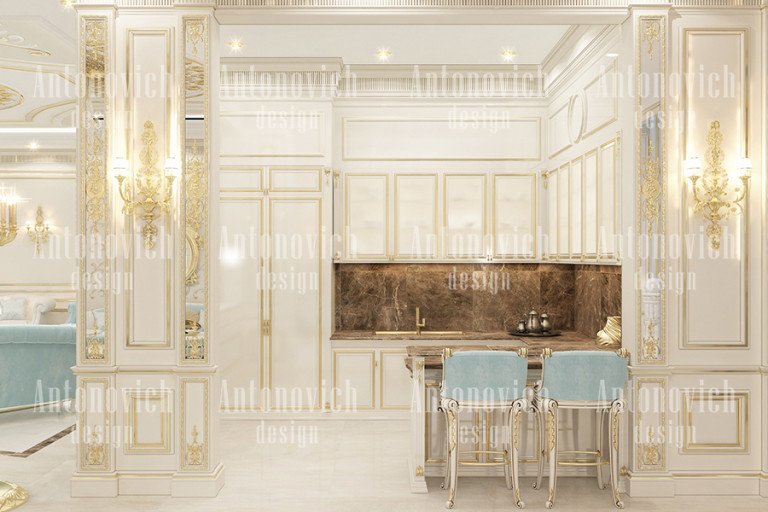 Elegant master bedroom suite in a high-end Dubai residence
