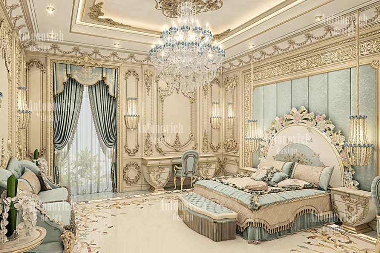 Luxurious bedroom makeover by expert Dubai designers