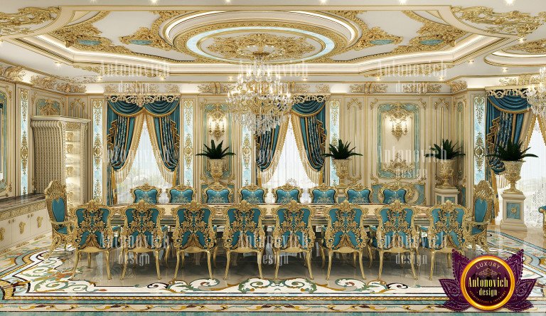 Elegant classic bedroom design in Dubai