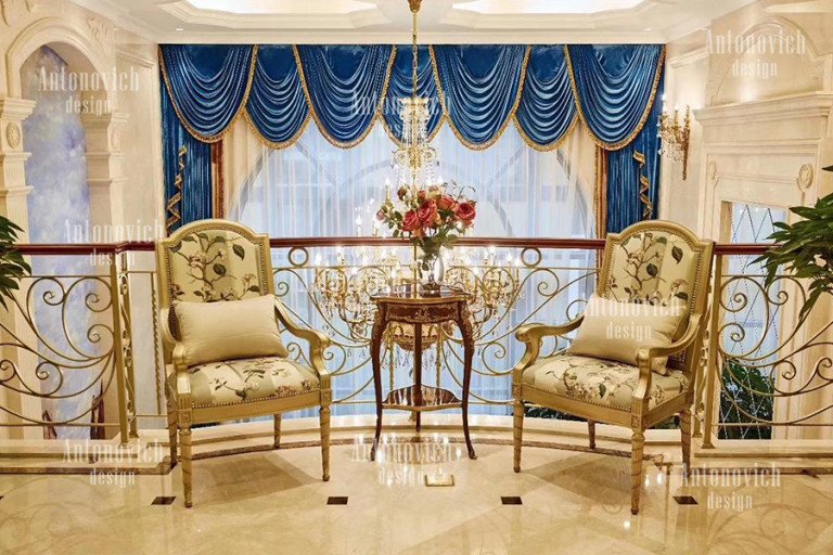 Elegant living room setup with exclusive furniture at KA Showroom