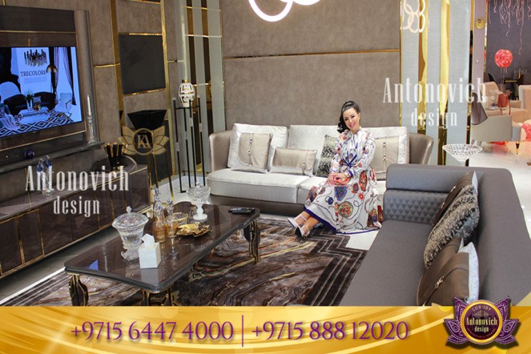Stunning living room design by Dubai's top furniture company