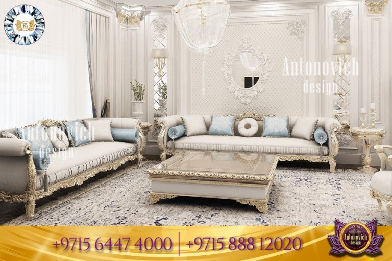Luxurious Dubai bedroom with plush bedding and stylish decor