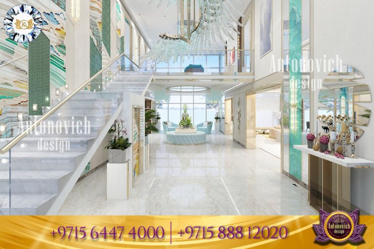 Opulent living room design by Luxury Antonovich Design