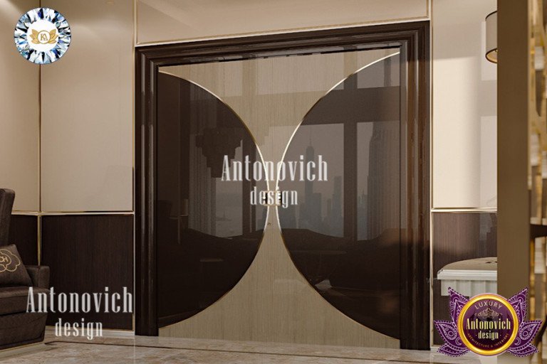 Elegant interior design featuring Luxury Antonovich Design's joinery