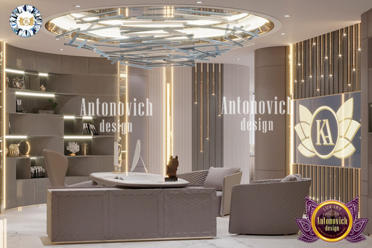 Modern and stylish home office design in Dubai