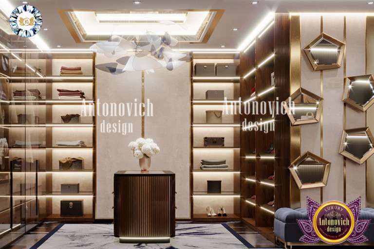 Sophisticated wardrobe design with a perfect blend of fashion and function