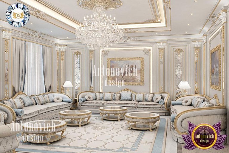 ROYAL STYLE INTERIOR DÉCOR FOR LIVING ROOMS BY LUXURY ANTONOVICH DESIGN
