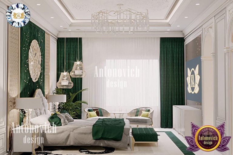Elegant living room designed by Antonovich Design Team
