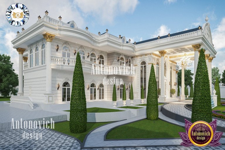 Breathtaking palace exterior by Antonovich Design