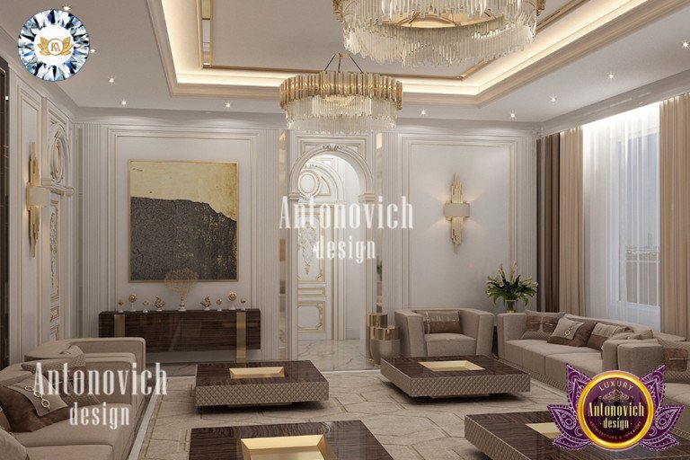 Luxurious dining area created by Antonovich Design