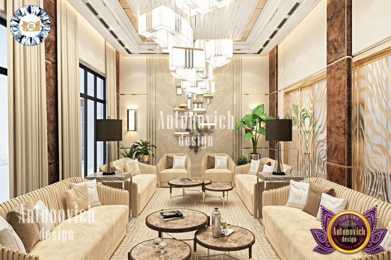 Exquisite living room design by Antonovich Design