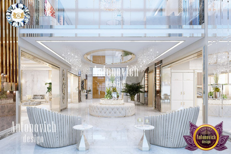Exquisite living room with lavish furnishings in Antonovich-designed mansion