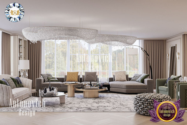 Luxury Antonovich Design's masterpiece: a modern living room that exudes sophistication