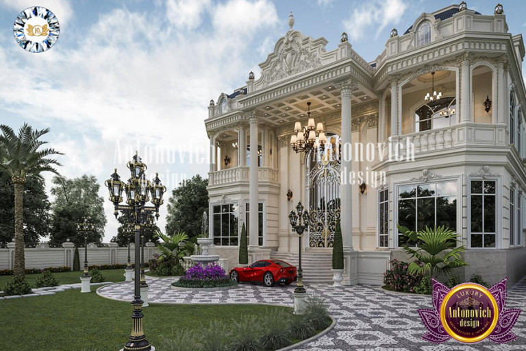 Elegant classic exterior design by Luxury Antonovich Design
