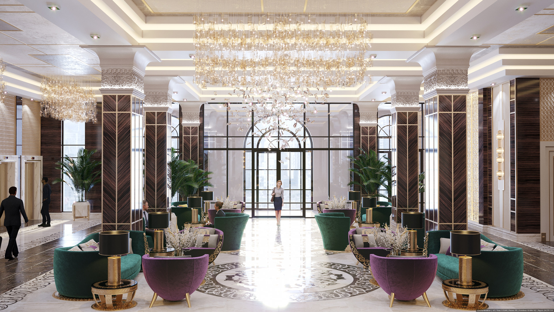 hotel lobby interior design antonovich design