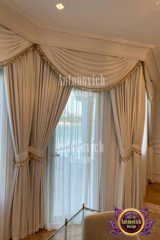 Stunning window treatment with Dubai's finest curtains