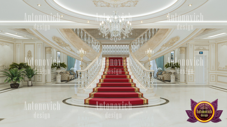 Breathtaking grand entrance of the New Classic Interior Design Palace