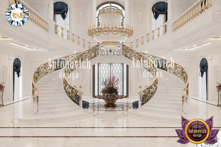 дизайн роскошной лестницы от Luxury Antonovich Design