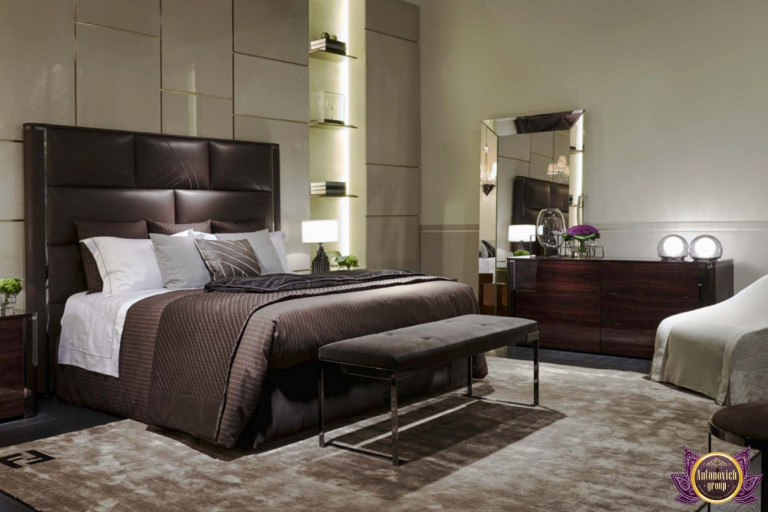 Elegant bedroom setup in a Dubai apartment