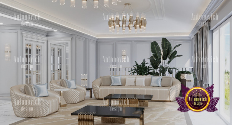 Elegant sitting room interior showcasing Dubai's sophisticated taste
