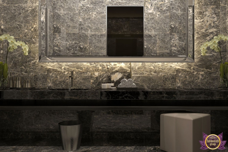 Modern luxury bathroom featuring a freestanding bathtub and floor-to-ceiling windows