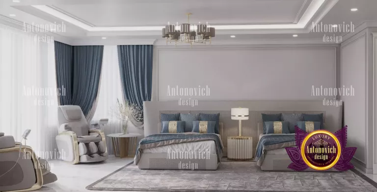 Luxurious Dubai-inspired bedroom with stunning lighting and decor