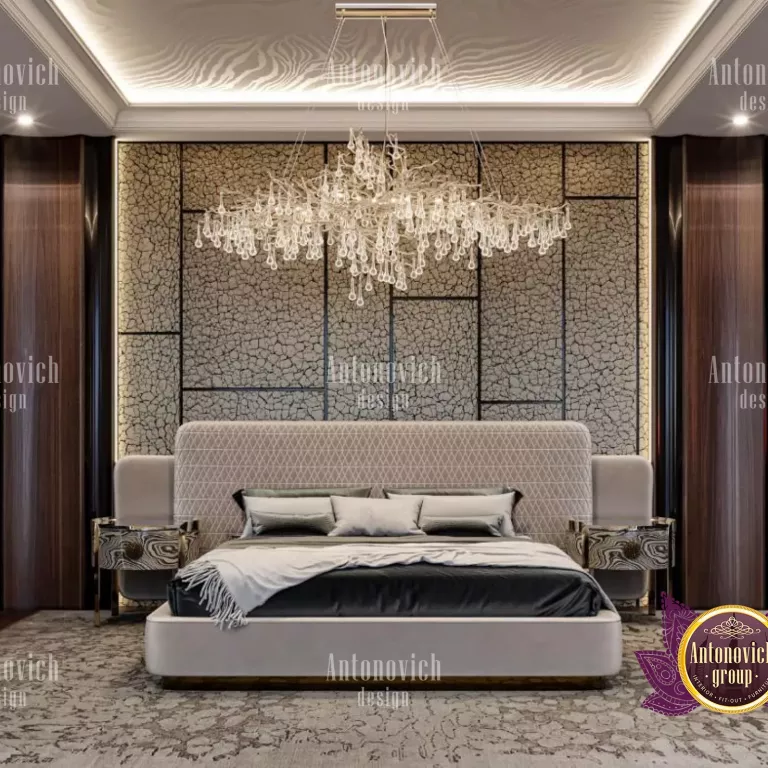 Luxurious bedroom with a stunning view and high-end furnishings