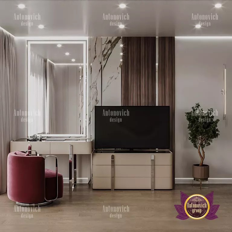 Elegant Dubai bedroom interior featuring lavish furnishings