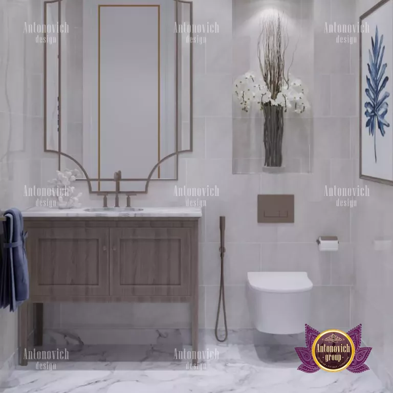Sleek and stylish contemporary bathroom design in Dubai