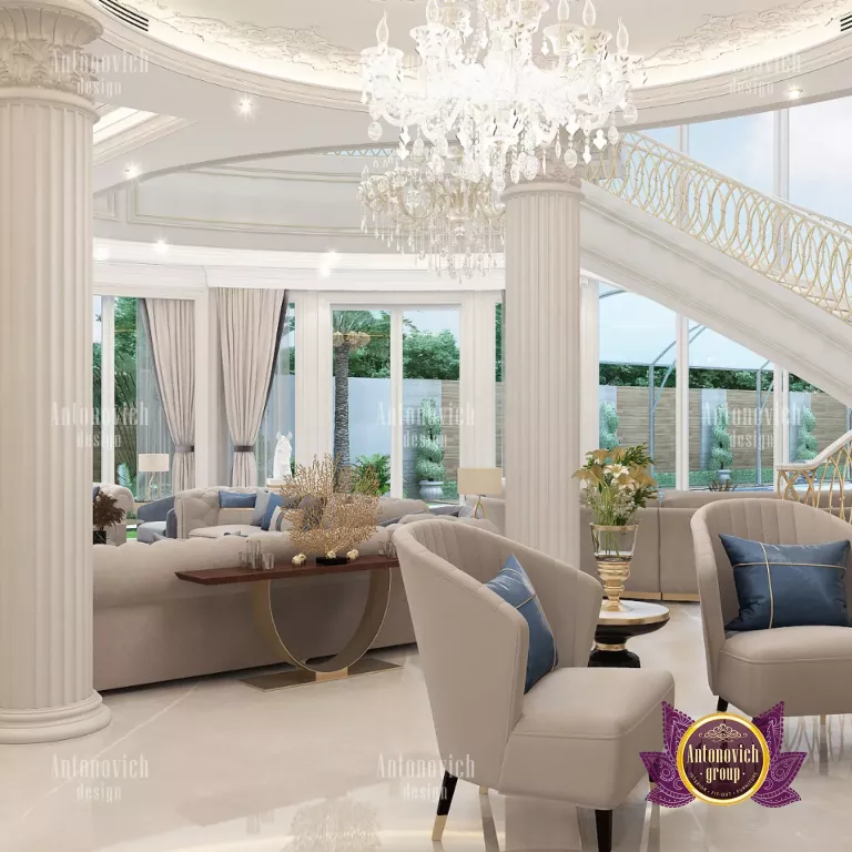 Elegant living room design with a touch of Dubai luxury