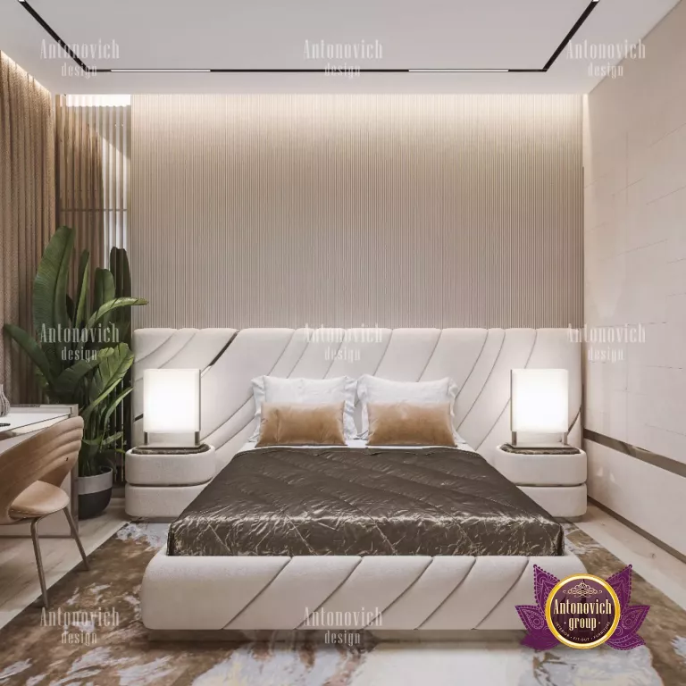 Modern Dubai master bedroom with stylish furniture