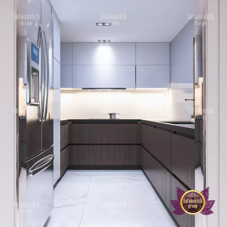 Elegant and modern kitchen with state-of-the-art appliances in Dubai