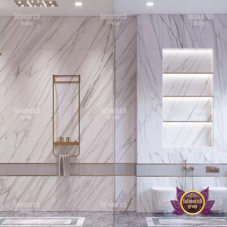 Luxurious bathroom design by Dubai's top interior designers