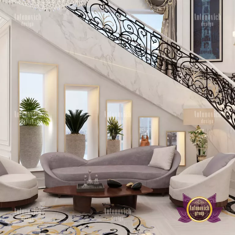 Stunning luxury sofa in a sophisticated Dubai living room